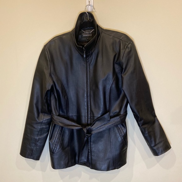 FAIRWEATHER REAL LEATHER JACKET - Picture 1 of 11